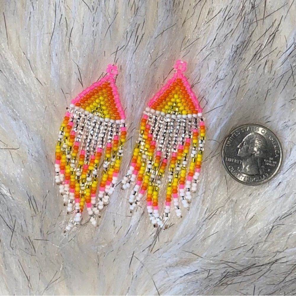 Choctaw beaded earrings